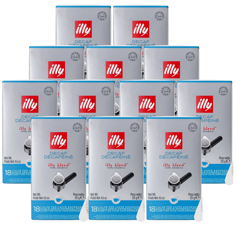 12 x illy Decaf Espresso Pods 18pcs