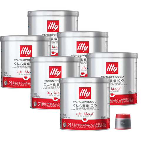 6 x illy Classico Iperespresso Capsules 21pcs 140g