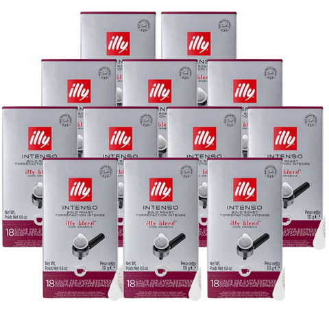 12 x illy Intenso Espresso Pods 18pcs 131g