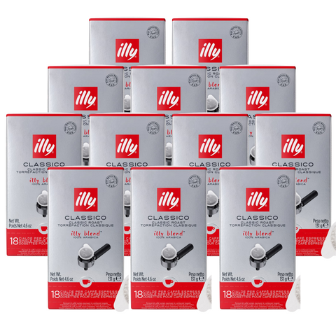12 x illy Classico Espresso Pods 18PCS