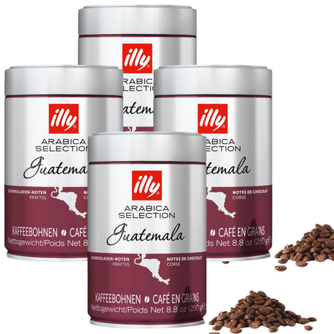 4 x illy Guatemala Coffee Beans 250g