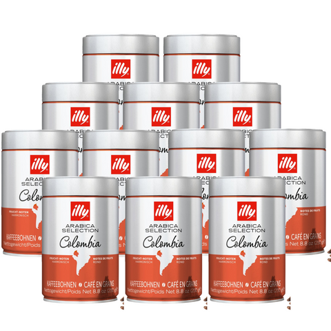 12 x illy Colombia Coffee Beans 250g