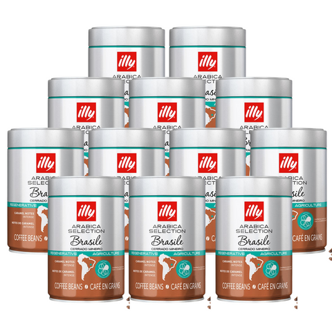12 x illy Regnerative Brazil Arabica Selection Coffee Beans 250g