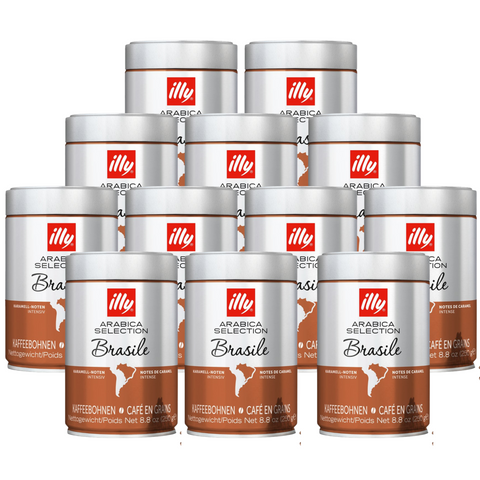 12 x illy Brazil Coffee Beans 250g