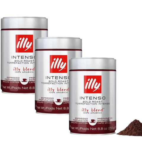 3 x Ill Intenso Ground Coffee 250g