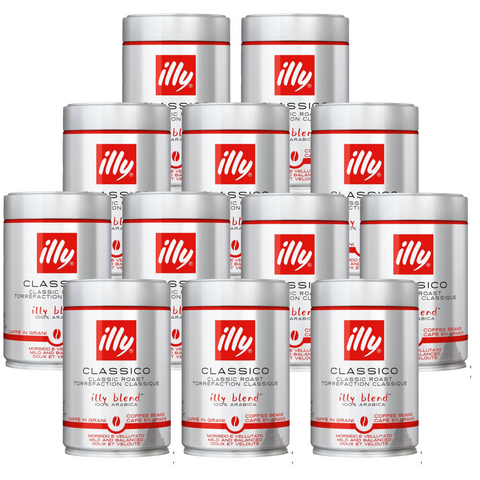 12 x illy Classico Coffee Beans 250g
