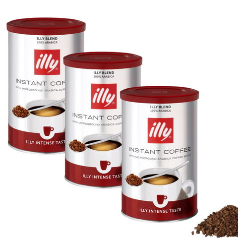 3 x illy Intense Instant Coffee 95g