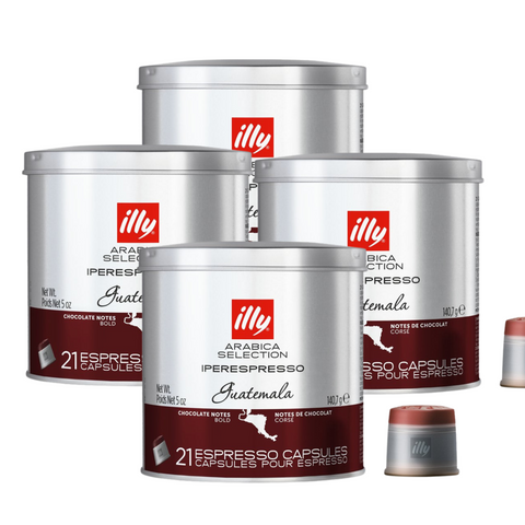 4 x illy Guatemala Capsules 21pcs 140g