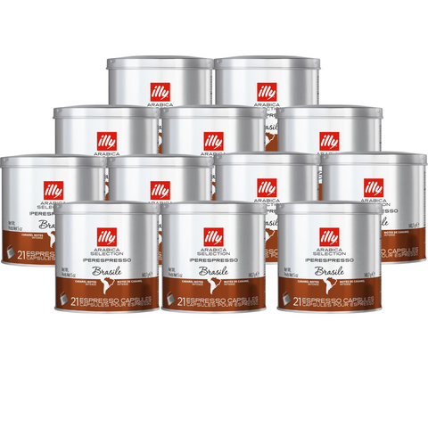 12 x illy Brazil Coffee Capsules 21pcs 140g