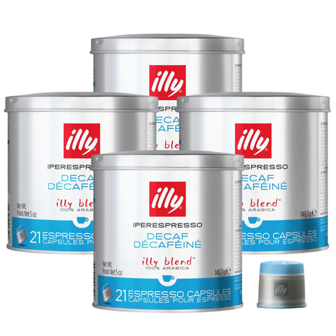 4 x illy Decaf Iperespresso Capsules 21pcs 140g