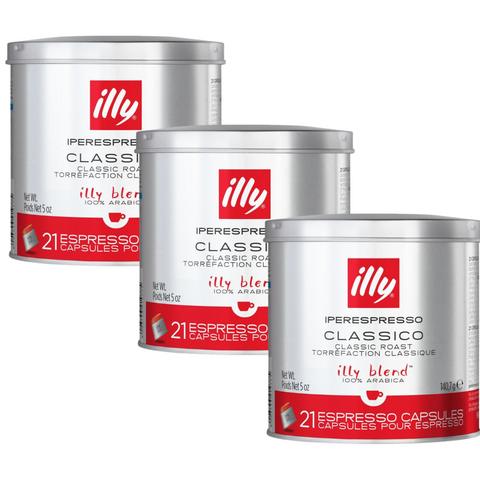 3 x illy Classico Iperespresso Capsules 21pcs 140g