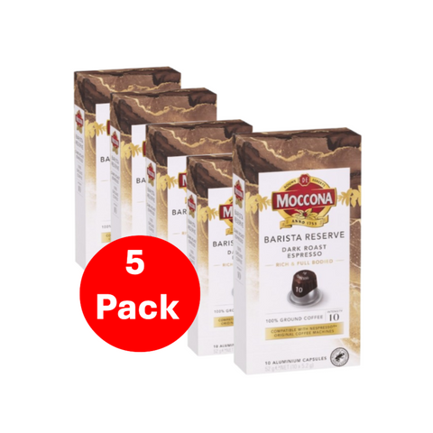 Moccona Barista Reserve Capsules Dark Roast Espresso 50 Capsules