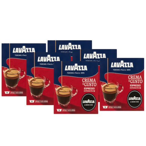 Lavazza Crema E Gusto A Modo Mio Coffee Pods 96 Pack