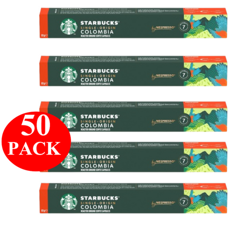 Starbucks By Nespresso Single Origin Colombia Coffee Pods Capsules 50 Pack