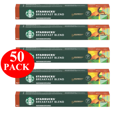 Starbucks By Nespresso Blonde Espresso Roast Coffee Pods Capsules 50 Pack