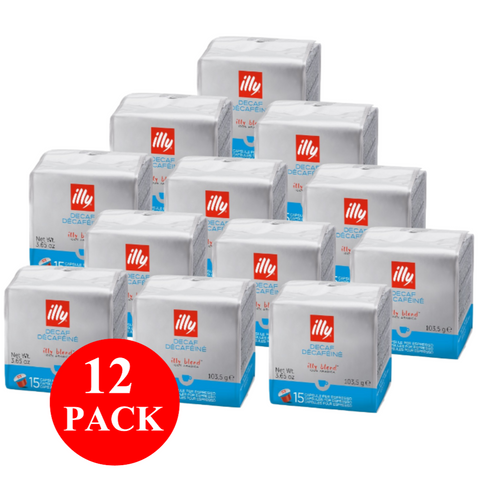 12 x illy Decaf MPS Capsules 15pcs