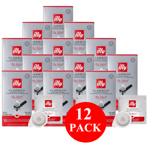 12 x illy Classico Espresso Pods 18PCS