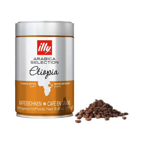 3 x illy Ethiopia Coffee Beans 250g
