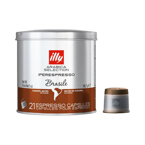 12 x illy Brazil Coffee Capsules 21pcs 140g