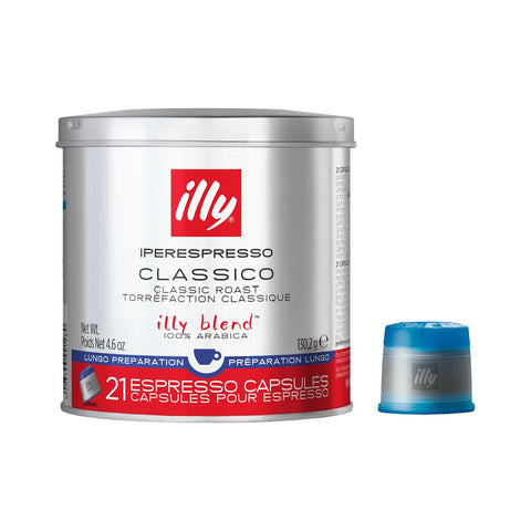 3 x illy Classico Lungo Espresso Capsules 21pcs 140g