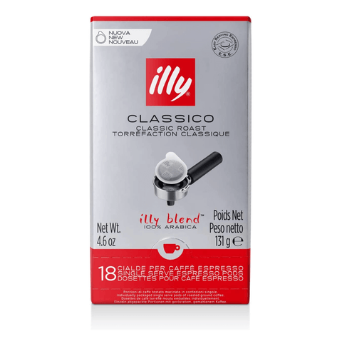 Illy Classico Espresso Coffee Pods 18 Pods (2 Pack)