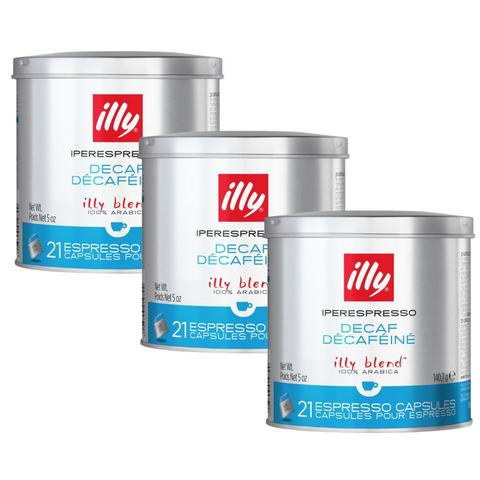 3 x illy Decaf Iperespresso Capsules 21pcs 140g