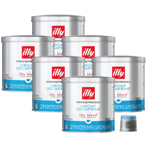 6 x illy Decaf Iperespresso Capsules 21pcs 140g