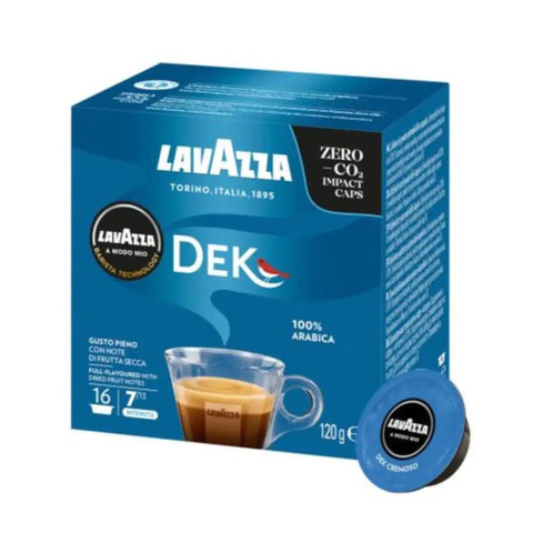 Lavazza A Modo Mio Dek Decaf Coffee Capsules Pack of 96 Pods Intensity 7 Decaff