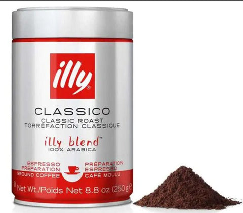 3 x illy Classico Ground Coffee 250g