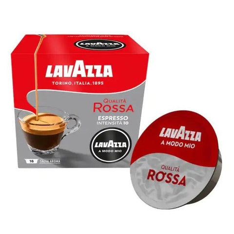 Lavazza A Modo Mio Qualita Rossa Coffee Capsules Pack of 96 Pods Intensity 10