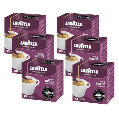 Lavazza A Modo Mio Lungo Dolce Coffee Capsules 96 Pods Intensity 6