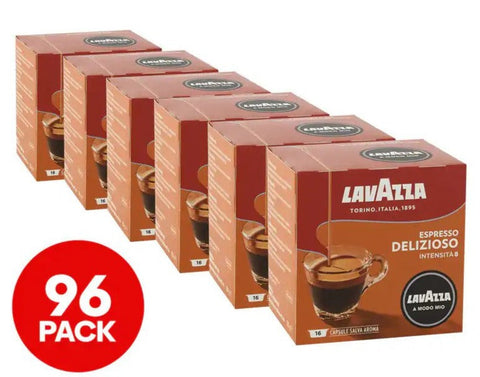 6 x 16pk Lavazza A Modo Mio Coffee Capsules Delizioso