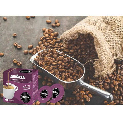 Lavazza A Modo Mio Lungo Dolce Coffee Capsules 96 Pods Intensity 6