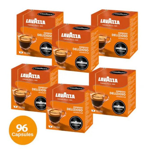 Lavazza A Modo Mio Delizioso Coffee Capsules 6 x 16 Pack 96 Pods